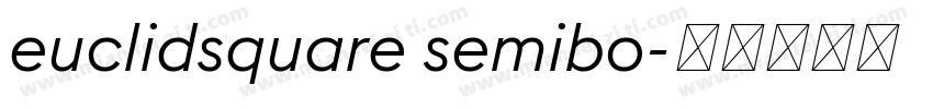 euclidsquare semibo字体转换
